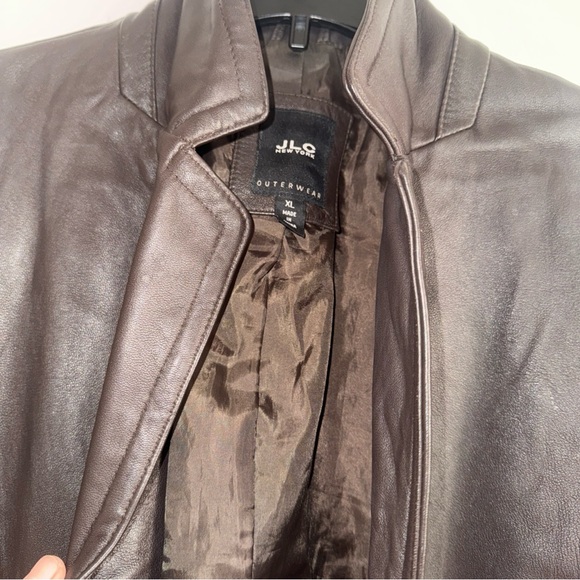 JLC Brown Leather Jacket vintage - Picture 3 of 12